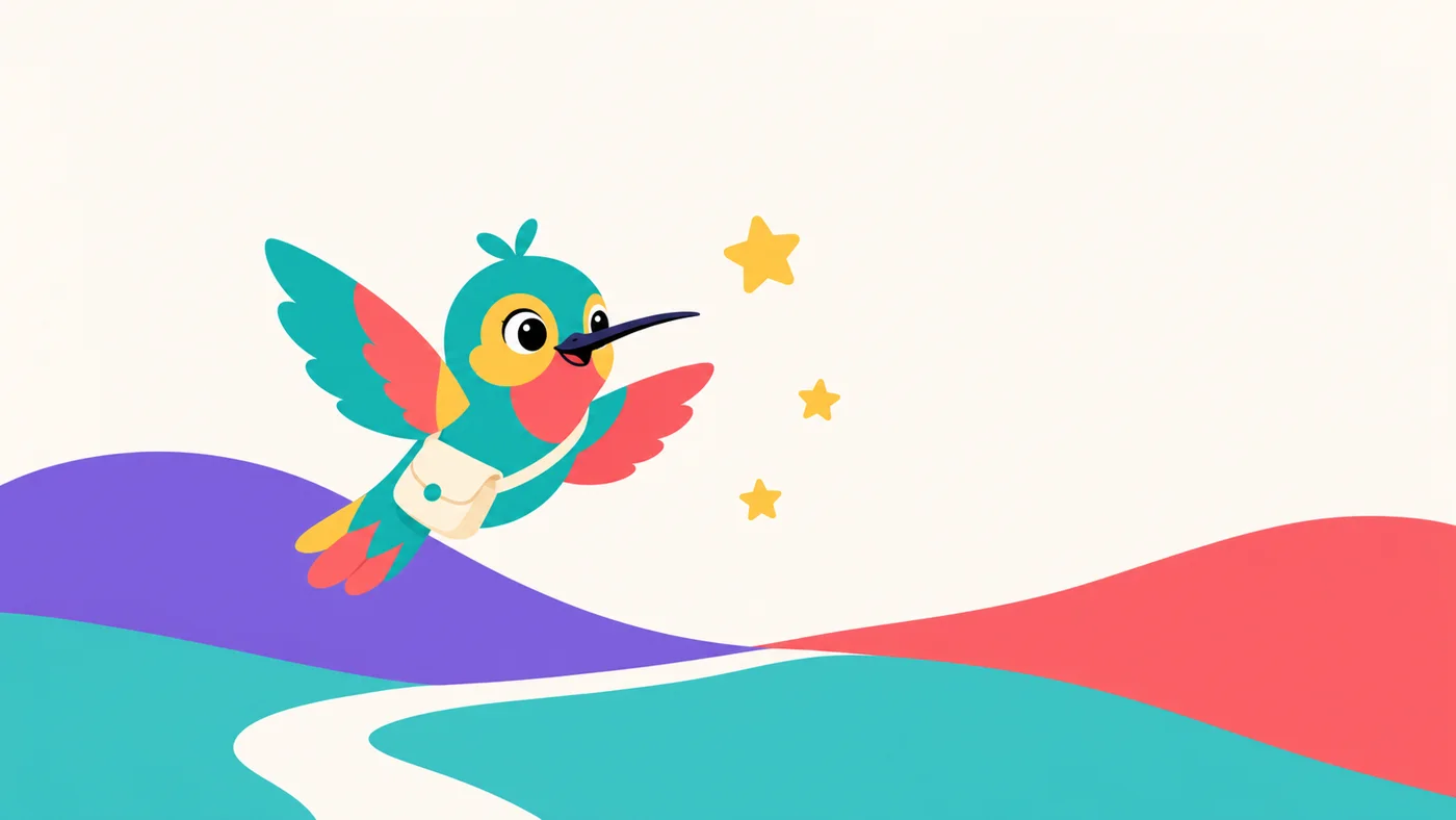 Arami, un colibrí aventurero, recorre un paisaje paraguayo